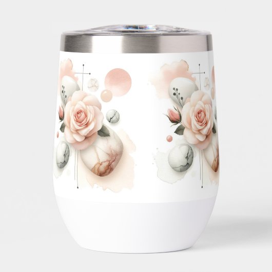 Whisper of a Roos - Een dromerige Waterverf Elegan (Voorkant)