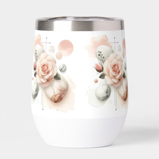 Whisper of a Roos - Een dromerige Waterverf Elegan (Achterkant)