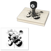 Whisper of a Roos - Een dromerige Waterverf Elegan Rubberstempel (Gestempeld)