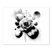 Whisper of a Roos - Een dromerige Waterverf Elegan Rubberstempel (Afrduk)