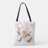 Whisper of a Roos - Een dromerige Waterverf Elegan Tote Bag (Achterkant)