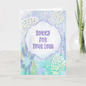 Whisper of Flowers – Sympathy Card Soft Pastels Kaart (Voorkant)