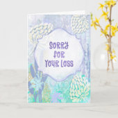 Whisper of Flowers – Sympathy Card Soft Pastels Kaart (Gele Bloem)