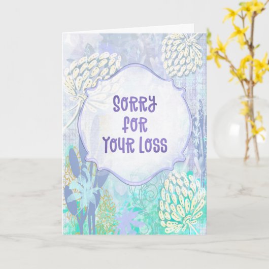 Whisper of Flowers – Sympathy Card Soft Pastels Kaart (Gele Bloem)