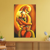 “Whisper of Love – A Story Told in Silence” Canvas Afdruk (Insitu (Woonkamer))