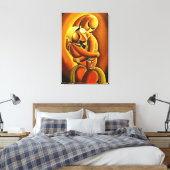 “Whisper of Love – A Story Told in Silence” Canvas Afdruk (Insitu (Slaapkamer))