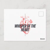 Whisper of the Heart beroemd gemaakt door Elegant  Briefkaart (Achterkant)