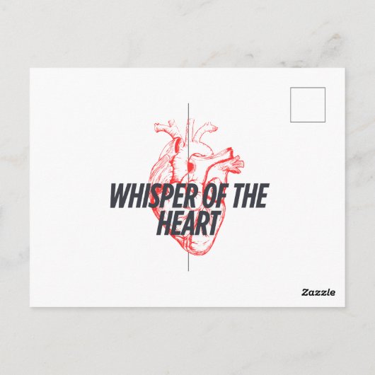 Whisper of the Heart beroemd gemaakt door Elegant  Briefkaart (Achterkant)