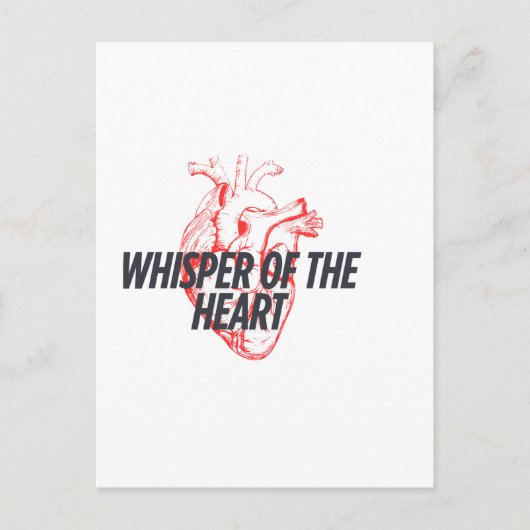 Whisper of the Heart beroemd gemaakt door Elegant  Briefkaart (Voorkant)