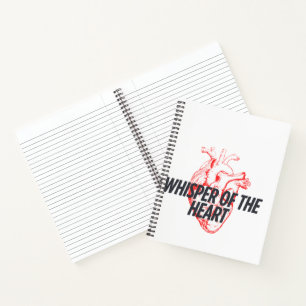 Whisper of the Heart beroemd gemaakt door Elegant Notitieboek