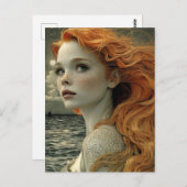 'Whisper of the Ocean' Mooie Zeemeermin Briefkaart (Voorkant / Achterkant)