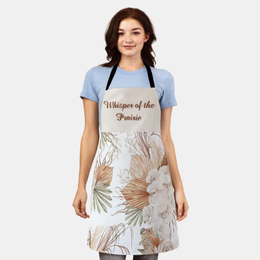 Whisper of the Prairie Boho Apron | Nature Schort (Gedragen)