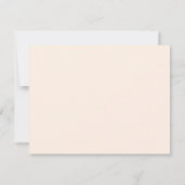Whisper Pink Elegant Minimalist Monogram en naam Notitiekaartje (Achterkant)