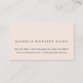 Whisper Roze Elegante Minimalistische Loyaliteit K Klantenkaartje (Achterkant)