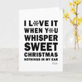 Whisper Sweet Nothings Holiday Christmas Card Kaart (Gele Bloem)