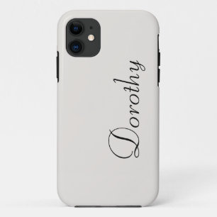 Whisper White Solid Color   Minimalistische naam Case-Mate iPhone Case