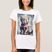 "Whisper Wishes" Kitten T-shirt (Voorkant)