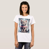 "Whisper Wishes" Kitten T-shirt (Voorkant volledig)