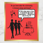 Whisper Your Heart with Custom Wine Labels! Wijn Etiket (Enkel label)