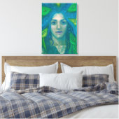 Whisper, Zeemeervis Surreal Fantasy Art Painting Canvas Afdruk (Insitu (Slaapkamer))