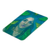 Whisper, Zeemeervis Surreal Fantasy Art Painting Magneet (Linkerzijde)