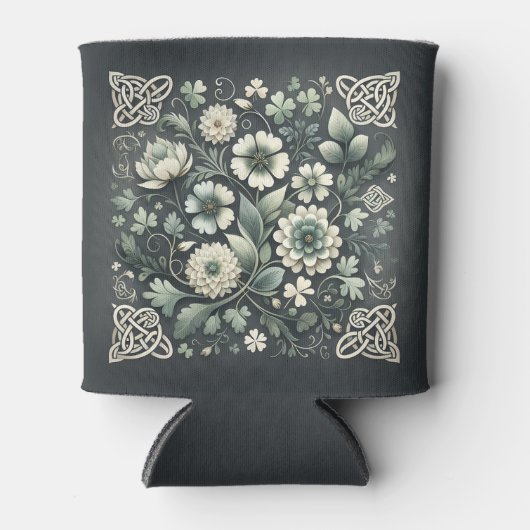 Whispered Clover Knotwork Garden Blikjeskoeler (Voorkant)