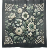 Whispered Clover Knotwork Garden Douchegordijn (Voorkant)