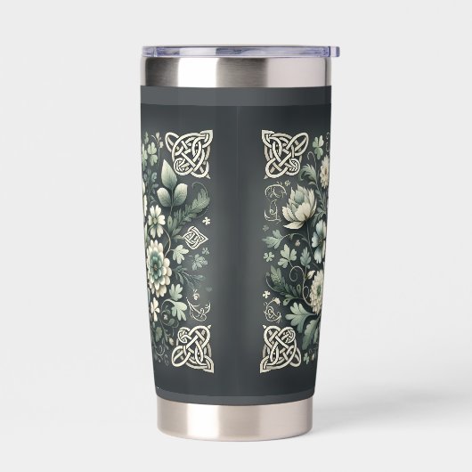 Whispered Clover Knotwork Garden Geïsoleerde Drinkbeker (Links)