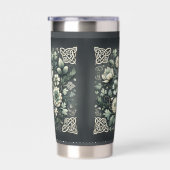 Whispered Clover Knotwork Garden Geïsoleerde Drinkbeker (Rechts)