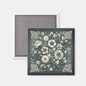 Whispered Clover Knotwork Garden Magneet (Voorkant / Achterkant)
