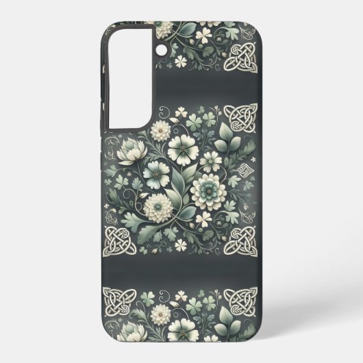Whispered Clover Knotwork Garden Samsung Galaxy Hoesje (Achterkant)