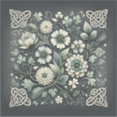 Whispered Clover Knotwork Garden Sticker (Voorkant)