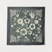 Whispered Clover Knotwork Garden Wandkleed (Voorkant (horizontaal))