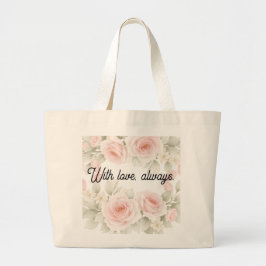 Whispered Petals Elegant Simple Wedding Keepsake Grote Tote Bag