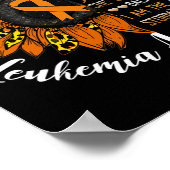 Whispered terug Ik ben het Storm leukemie bewustzi Poster (Hoek)