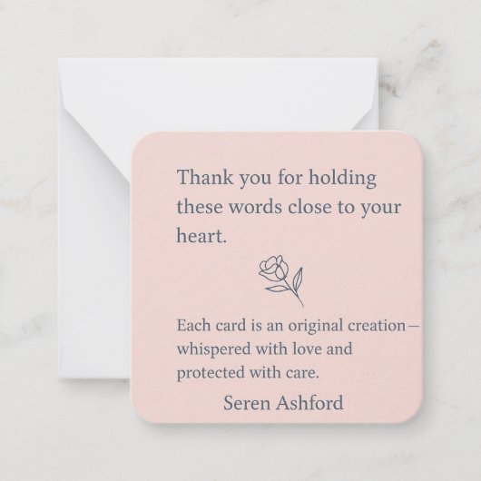 Whispered Words-V1_thank you note Notitiekaartje (Voorkant)
