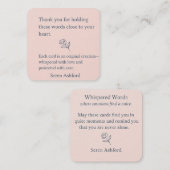 Whispered Words-V1_thank you note Notitiekaartje (Voorkant / Achterkant)