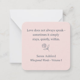 Whispered Words-Volume 1_card# 10 Notitiekaartje