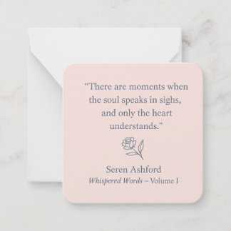 Whispered Words-Volume 1_card# 11 Notitiekaartje