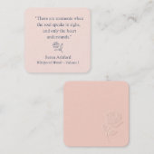 Whispered Words-Volume 1_card# 11 Notitiekaartje (Voorkant / Achterkant)