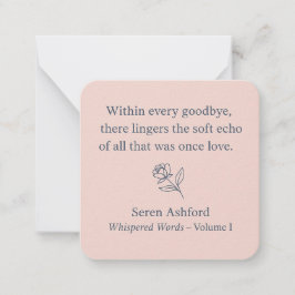 Whispered Words-Volume 1_card# 12 Notitiekaartje