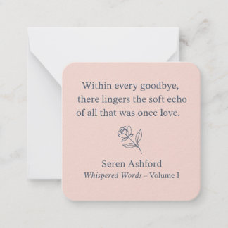 Whispered Words-Volume 1_card# 12 Notitiekaartje