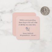 Whispered Words-Volume 1_card# 12 Notitiekaartje (Voorkant / Achterkant in situ)