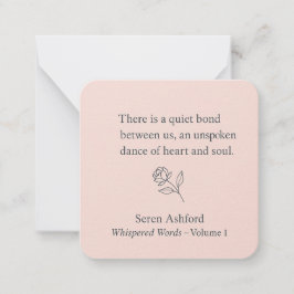 Whispered Words- Volume 1-Card# 1 Notitiekaartje