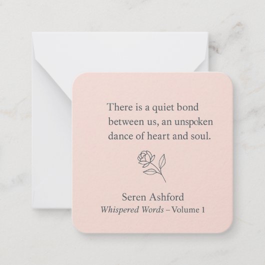 Whispered Words- Volume 1-Card# 1 Notitiekaartje (Voorkant)