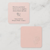 Whispered Words- Volume 1-Card# 1 Notitiekaartje (Voorkant / Achterkant)