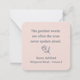 Whispered Words- Volume 1. Card# 3 Notitiekaartje