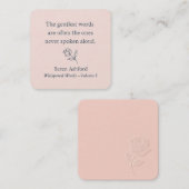 Whispered Words- Volume 1. Card# 3 Notitiekaartje (Voorkant / Achterkant)