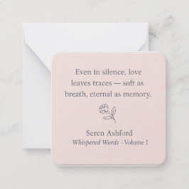 Whispered Words_Volume 1_Card #4 Notitiekaartje