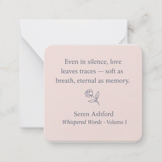 Whispered Words_Volume 1_Card #4 Notitiekaartje (Voorkant)